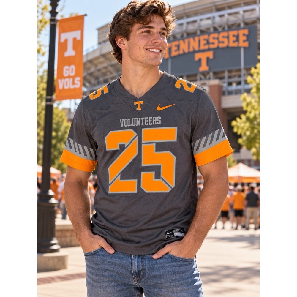 Nike Tennessee Volunteers #25 Game Jersey Mens M Anthracite Dri-FIT NWT